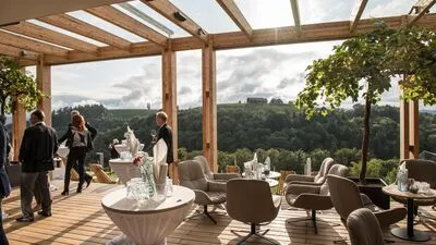 Terrasse des Kogel 3 in den Weinbergen über Leibnitz