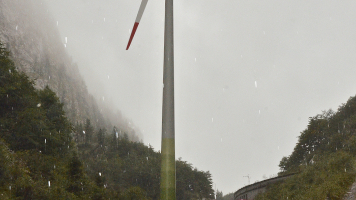 53 Meter hoch ist Kärntens zweite Windturbine - und sie liefert Srom für mehr als 400 Haushalte.