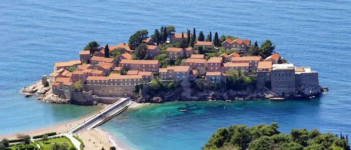 Das Luxusresort auf Sveti Stefan