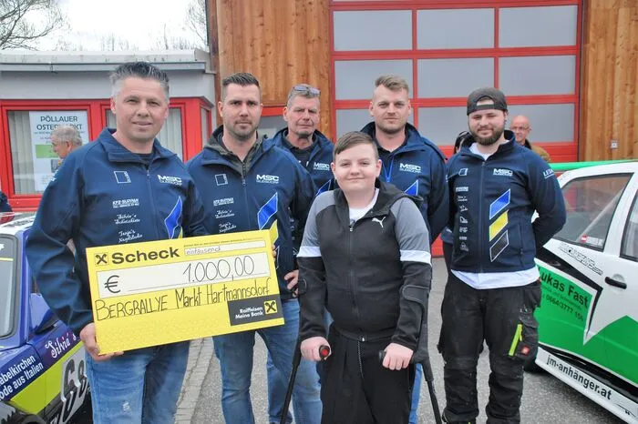 Der karitativen Aktion schloss sich auch der Motorsportverein Gleisdorf mit einer Spende von 1000 Euro an.