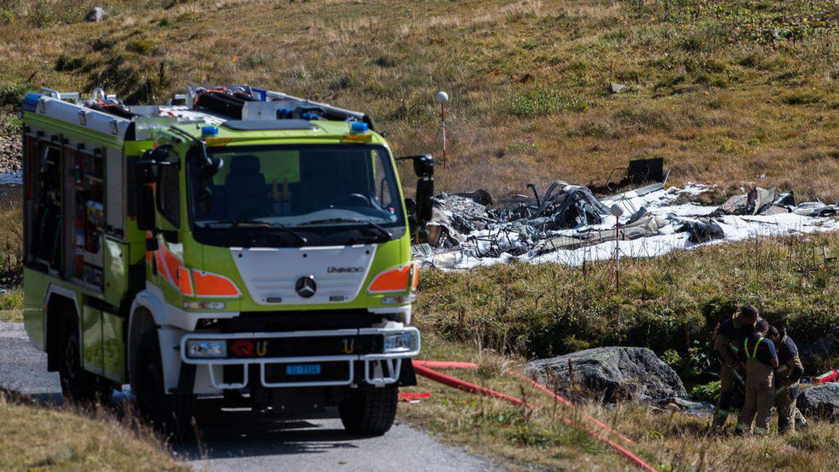 Die Absturzstelle am Gotthardpass