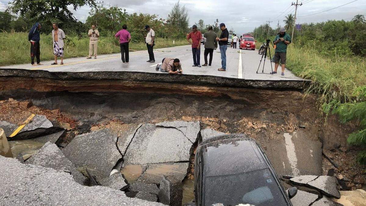 Seit Wochen halten Überschwemmungen den Süden Thailands in Atem