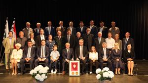 Gemeinsam mit zahlreichen Ehrengästen feierte Bürgermeister Josef Ober das 140-jährige Bestehen Feldbachs als Stadtgemeinde
