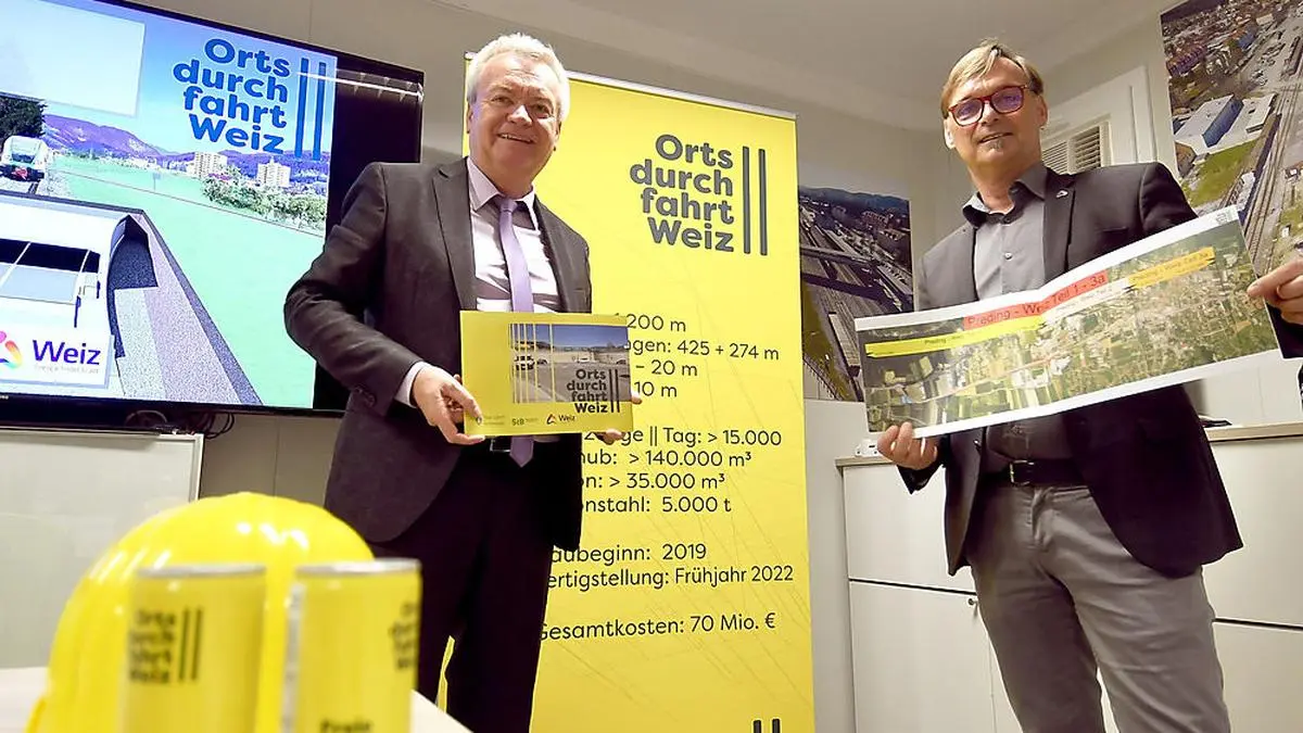 Anton Lang, Erwin Eggenreich - Ortsdruchfahrt Weiz Infostelle