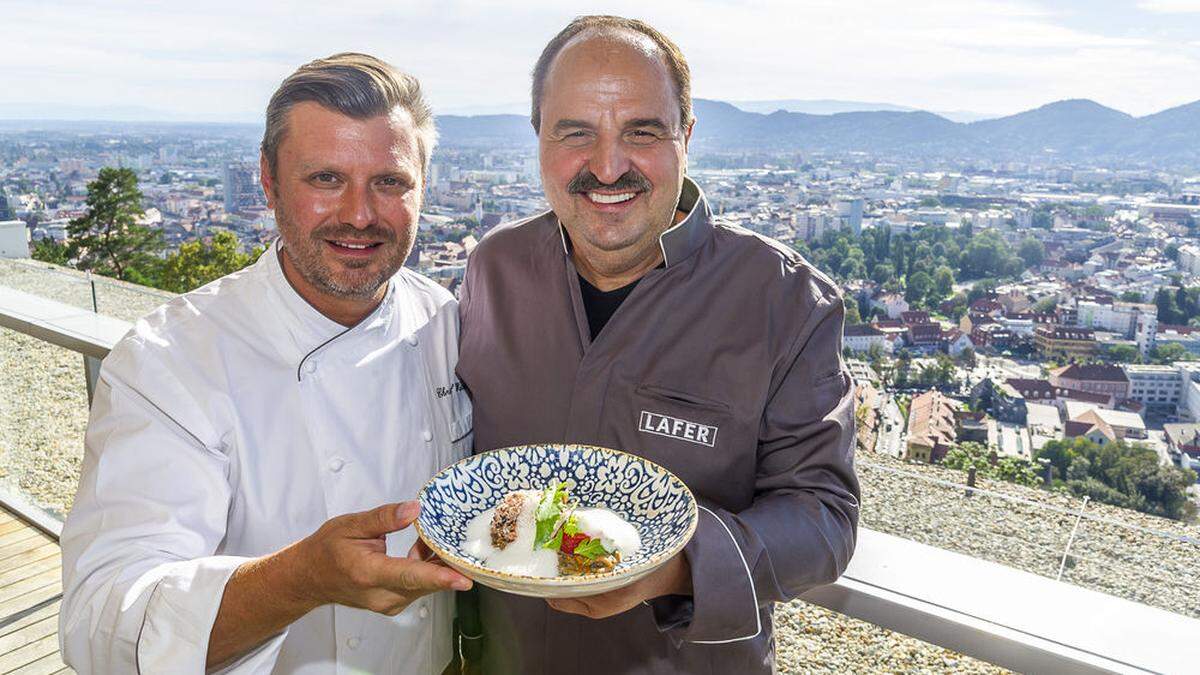 Widakovich und Lafer luden am Mittwochabend zum Dinner im Rahmen des Food Festival Graz