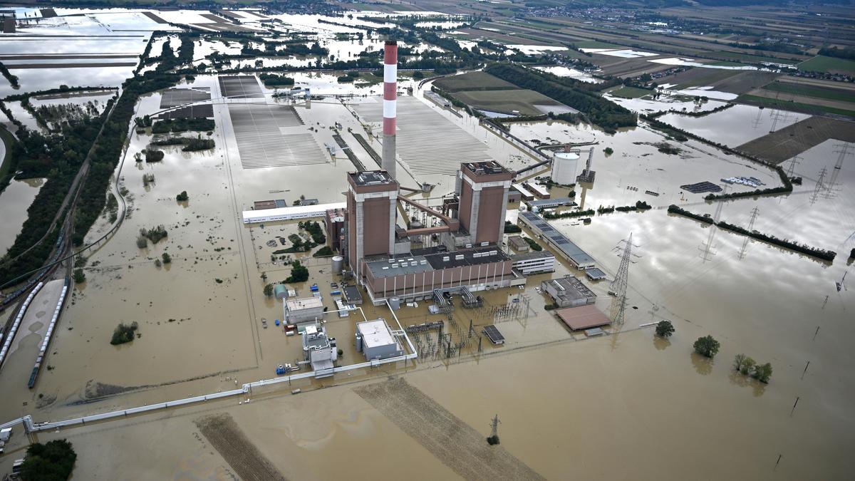 Das Sonnenkraftwerk Dürnrohr wurde vollkommen überschwemmt