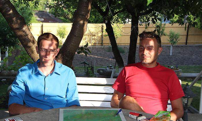 Engelbert und Cristian (rechts), unsere beiden rumänischen Guides 