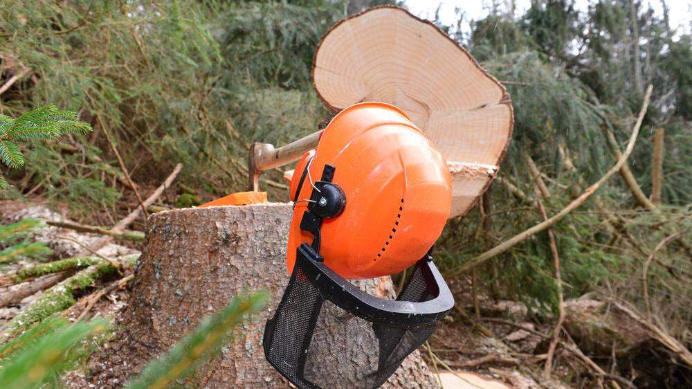 Ein Südoststeirer erlitt schwere Verletzungen bei einem Forstunfall
