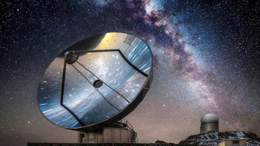 Ein Teleskop, das im Rahmen des La-Silla-Observatoriums in Chile betrieben wird	