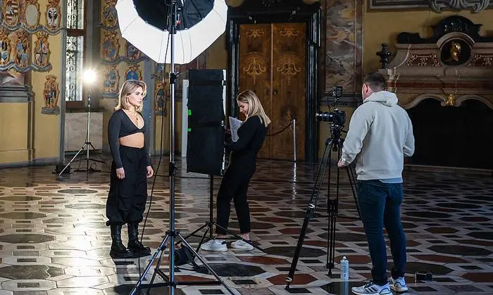 Videodreh im Wappensaal 