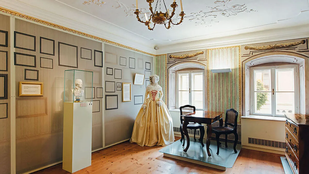 Blick in ein zimmer des Haydn-Hauses in Einsenstadt
