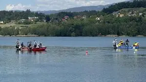 Einsatzkräfte bei der Suchaktion am Längsee
