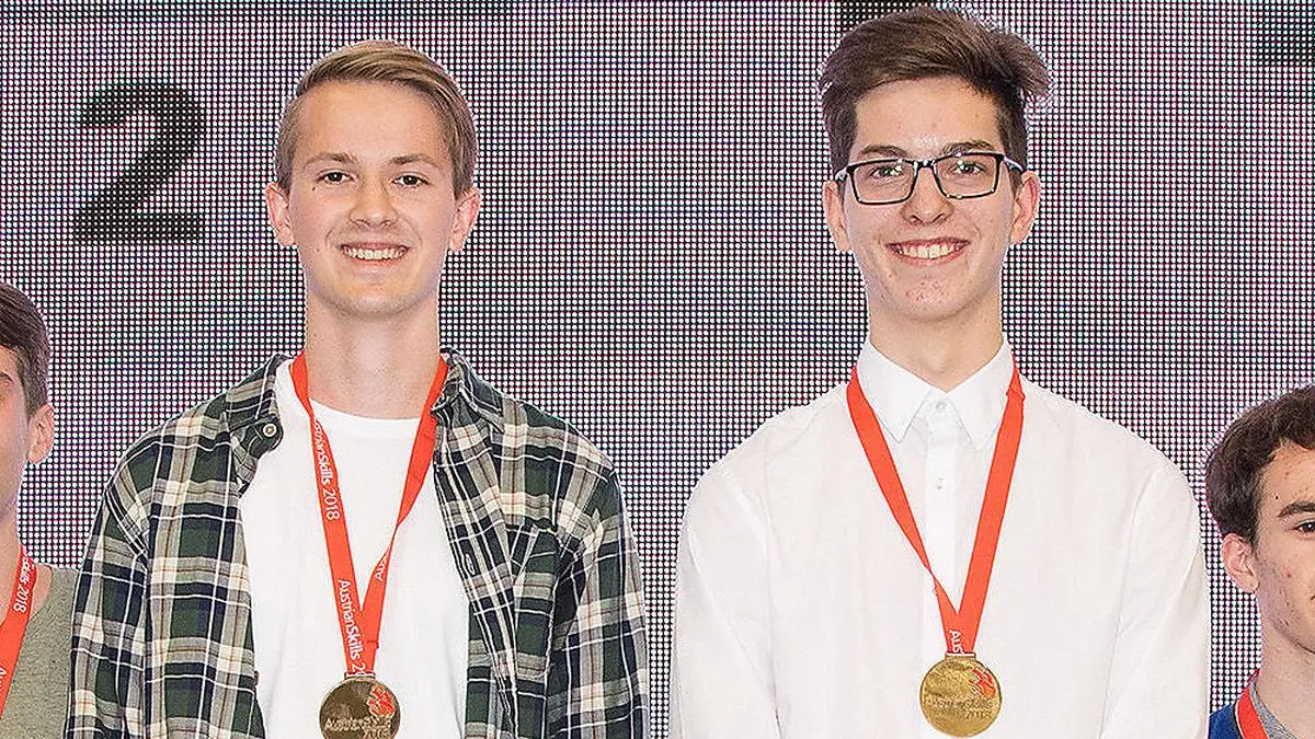 Der erste Platz ging an Alexander Kappler und Leo Moser von der HTL Pinkafeld