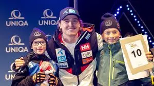 SCHLADMING,AUSTRIA,27.JAN.25 - ALPINE SKIING - FIS World Cup, night giant slalom, men, preview, bib draw. Image shows Atle Lie McGrath (NOR).
Photo: GEPA pictures/ Harald Steiner