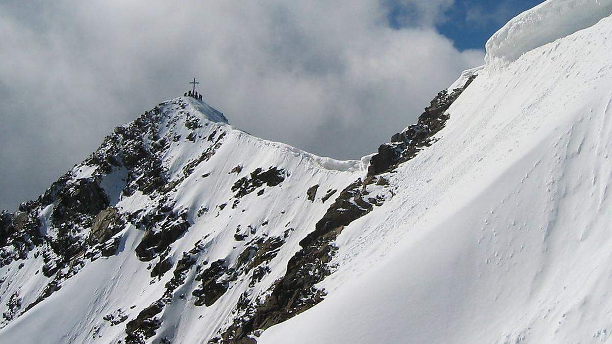 Am Gipfel der Wildspitze in Tirol