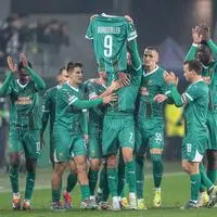 Die Rapid-Spieler schickten Grüße an Guido Burgstaller