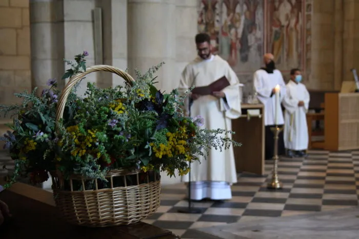 Im Rahmen der Festmesse fand traditionell auch die Kräutersegnung statt