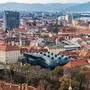 Sujet, Feature,Kunsthaus,  Stadt, Schloßberg, Uhrturm, Stadtblick, Wahrzeichen, Graz am 29.11.2018