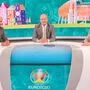 Probesitzen: Rainer Pariasek, Herbert Prohaska und Roman Mählich im ORF EURO-Studio.