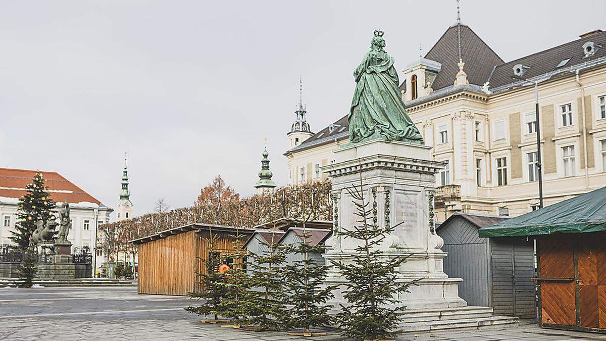 Der Klagenfurter Christkindlmarkt wird umzäunt