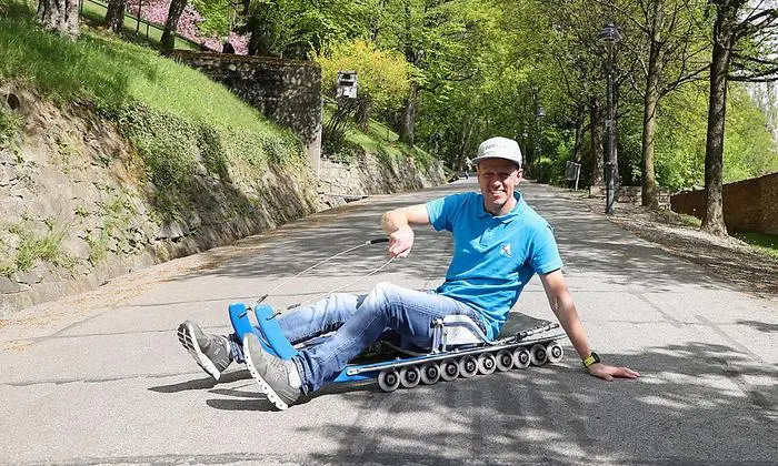 Michael Scheikl auf dem Schloßberg 