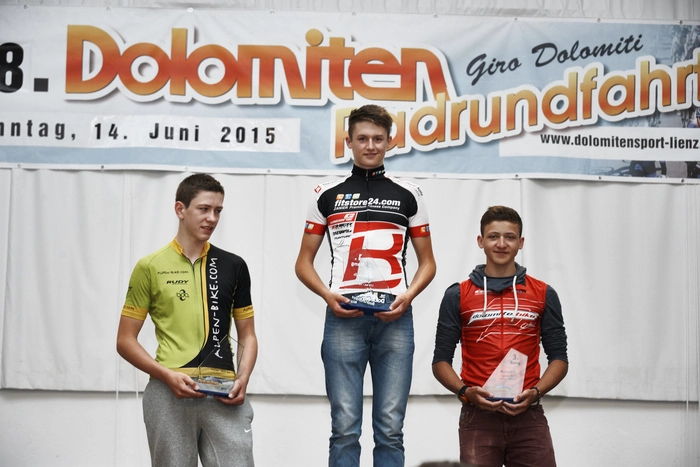 Sieger bei der Dolomitenradrundfahrt 2015 mit einer Fabelzeit: Felix Gall