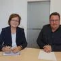 Margarete Hartinger vom AMS und Christian Sommerbauer von der Wirtschaftskammer