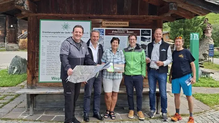 René Zumtobel, Franz Theurl, Monika Bartusch, Florian Jurgeit, Andreas Brugger und Reinhold Hofmann 