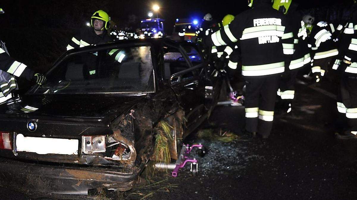 Unfall auf der Packer Bundesstraße