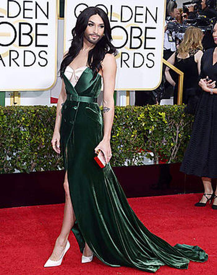 Als Gast bei den Globes: Conchita Wurst