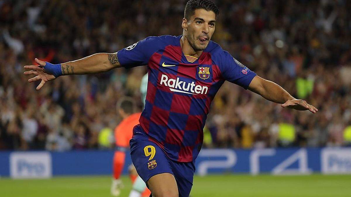 Luis Suarez traf doppelt für Barcelona 