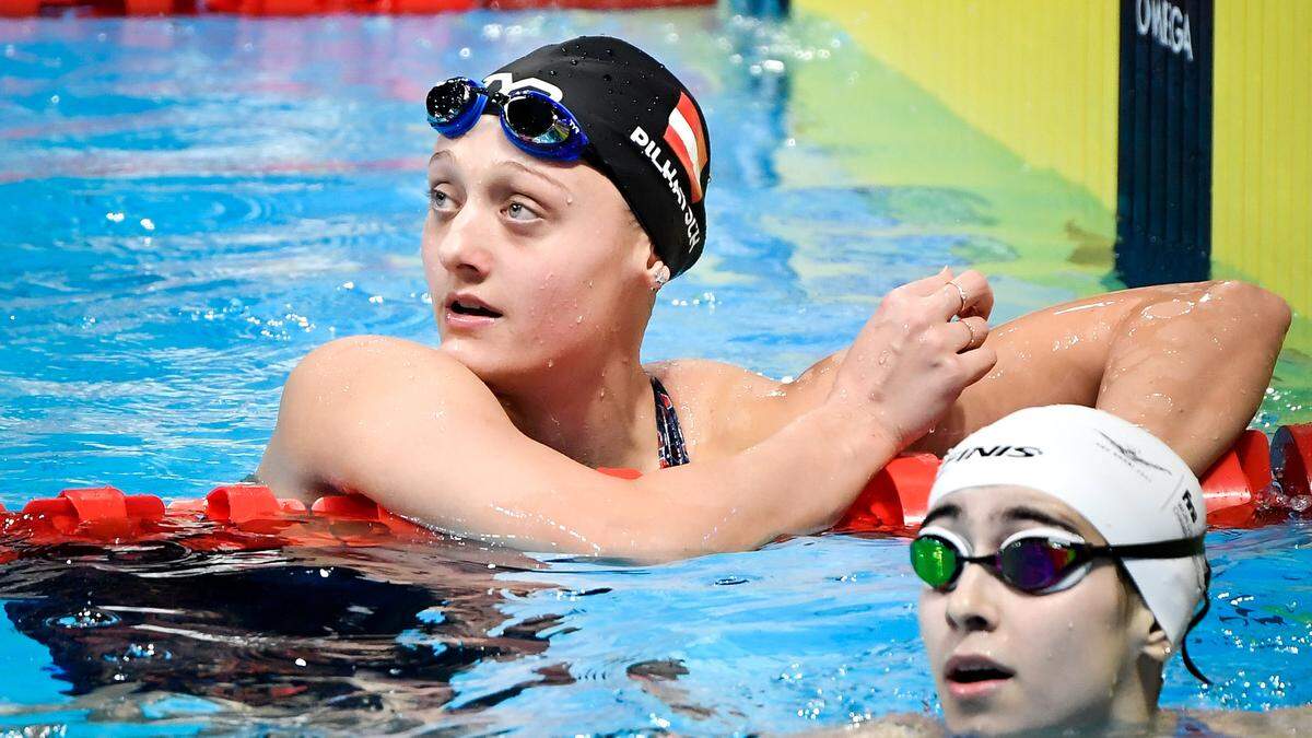 Das war’s: Caroline Pilhatsch hat ihren allerletzten Wettkampf als Schwimmerin bestritten