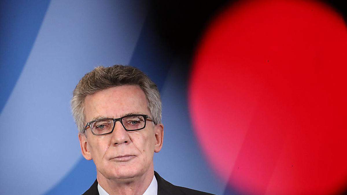 Der deutsche Innenminister De Maiziere