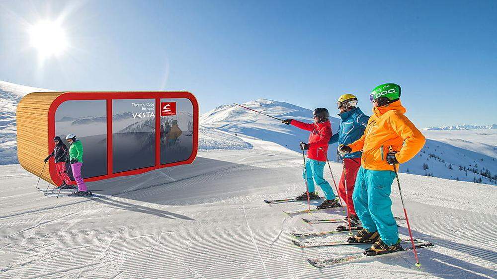 Zwei neue Thermen Cubes stehen Skifahrern in Bad Kleinkirchheim heuer erstmals zur Verfügung