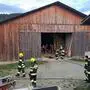 Kurz vor 4.30 am Samstagmorgen rückten die beiden Feuerwehren Eichberg und Rohrbach an der Lafnitz zu einem Brand nach Kleinschlag bei Rohrbach aus