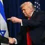US-Präsident Donald Trump (R) und Israels Premierminister Benjamin Netanyahu 
