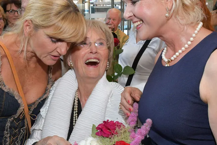Ebenso Unterstützung gab es von Sängerin Yolanda - sie wurde eigens aus Teneriffa eingeflogen.