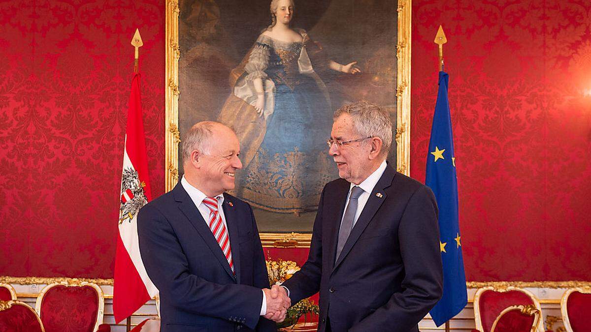 Appé bei Bundespräsident Alexander Van der Bellen