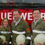 Eine ganze Familie bei der Feuerwehr: Julia, Simon und Michael Remschnig 