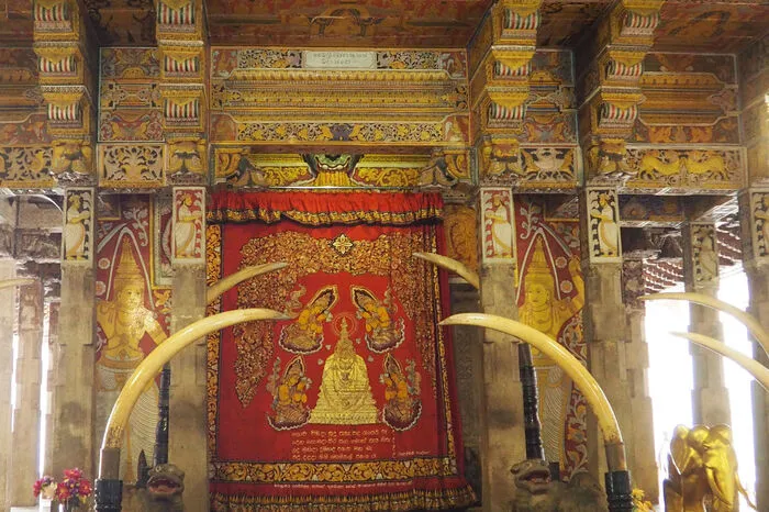 Sri Lanka hat unzählige Sehenswürdigkeiten zu bieten, wie etwa den Zahntempel. Hier soll unter sieben goldenen Schatullen, sogenannten Dagobas, ein Eckzahn Buddhas stecken. Die heilige Reliquie wird von Pilgern verehrt, sehen darf man den Zahn selbst nicht. 