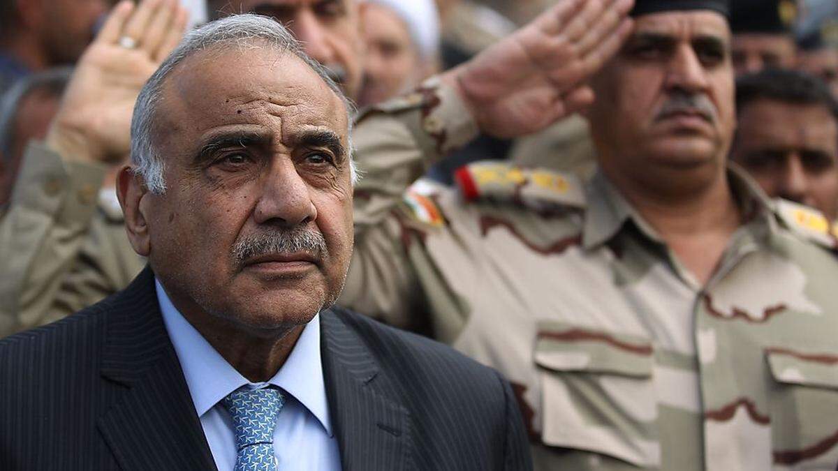 Der irakische Premier Abdehl Mahdi 