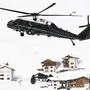 De Helikopter Marine One brachte Trump im Vorjahr zum Weltwirtschaftsgipfel in Davos