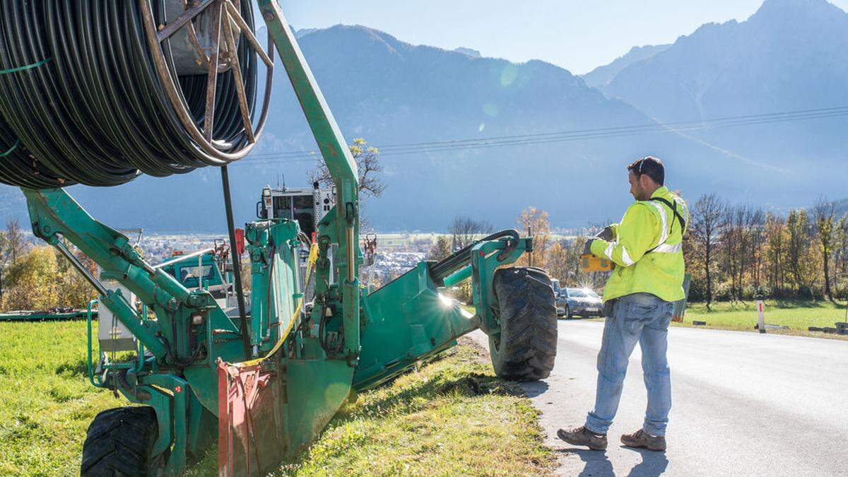 3,6 Millionen Meter Glasfaserkabel wurden im Talboden und zu Anschlussstellen Puster- und Iseltal verlegt