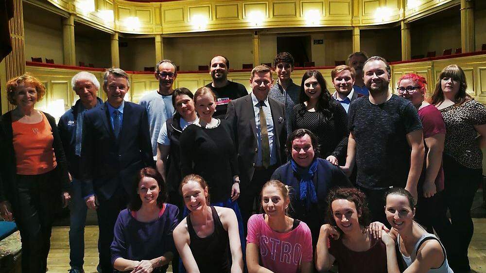 Das Team der aktuellen Operettenproduktion im Stadttheater Leoben