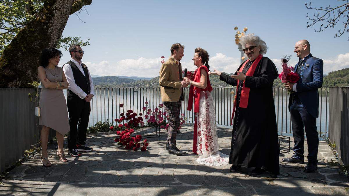 Italienisch-österreichische Hochzeit: Christian Lackner und Patrizia Venturelli