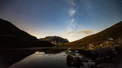 Die Milchstraße, von Griechenland aus gesehen