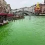 Grünes Wasser im Canal Grande in Venedig  | Grünes Wasser im Canal Grande in Venedig 