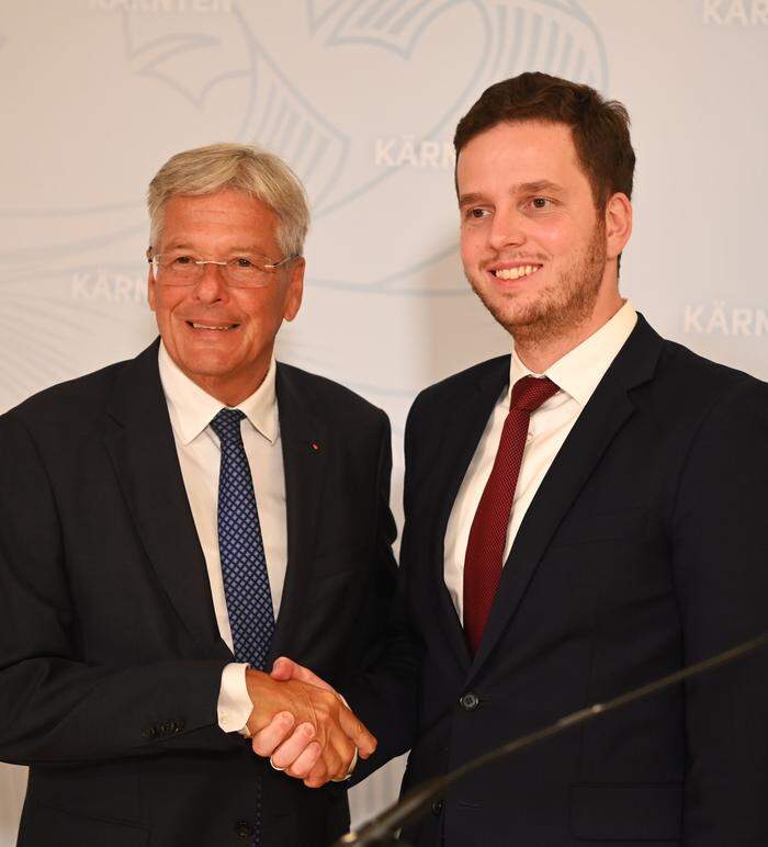 Nihad Uk bei seinem Besuch in Kärnten mit Landeshauptmann Peter Kaiser