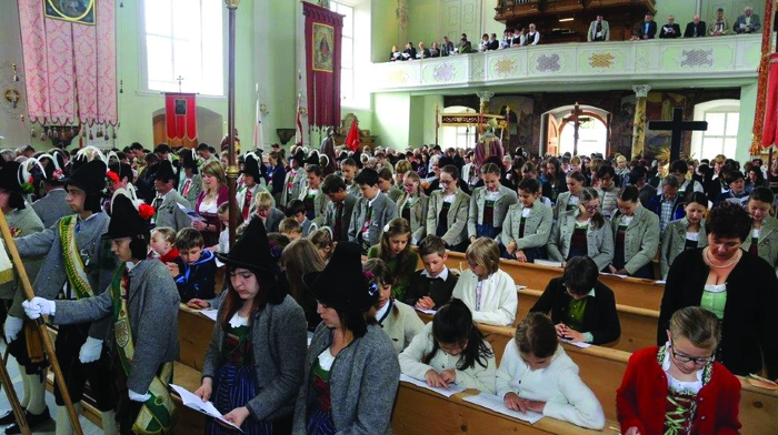 100 Jahre Herz-Jesu-Gelöbnis in Obertilliach in Osttirol an der Grenze zum Kärntner Lesachtal: Das Foto entstand im Jahr 2016. Damals gab es eine besondere Feier
