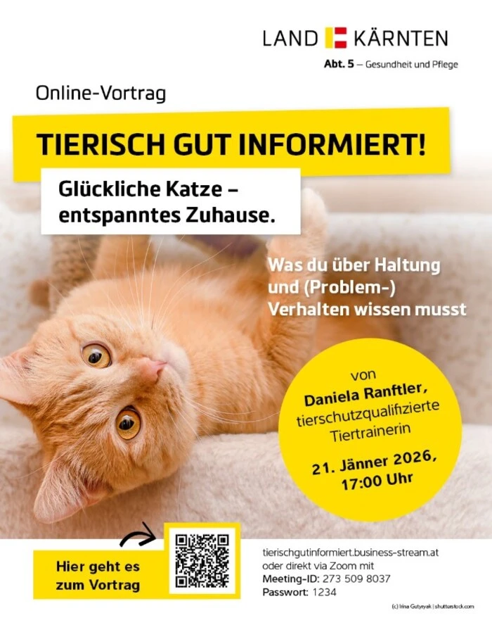 Katzenbesitzer und Interessierte konnten an diesem Vortrag teilnehmen